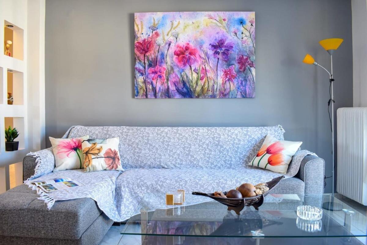 Cozy Flat On The Main Square, 10Min To The Sea Villa Kalamata Exteriör bild